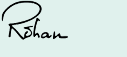 Image of Rohan Bhobe's signature